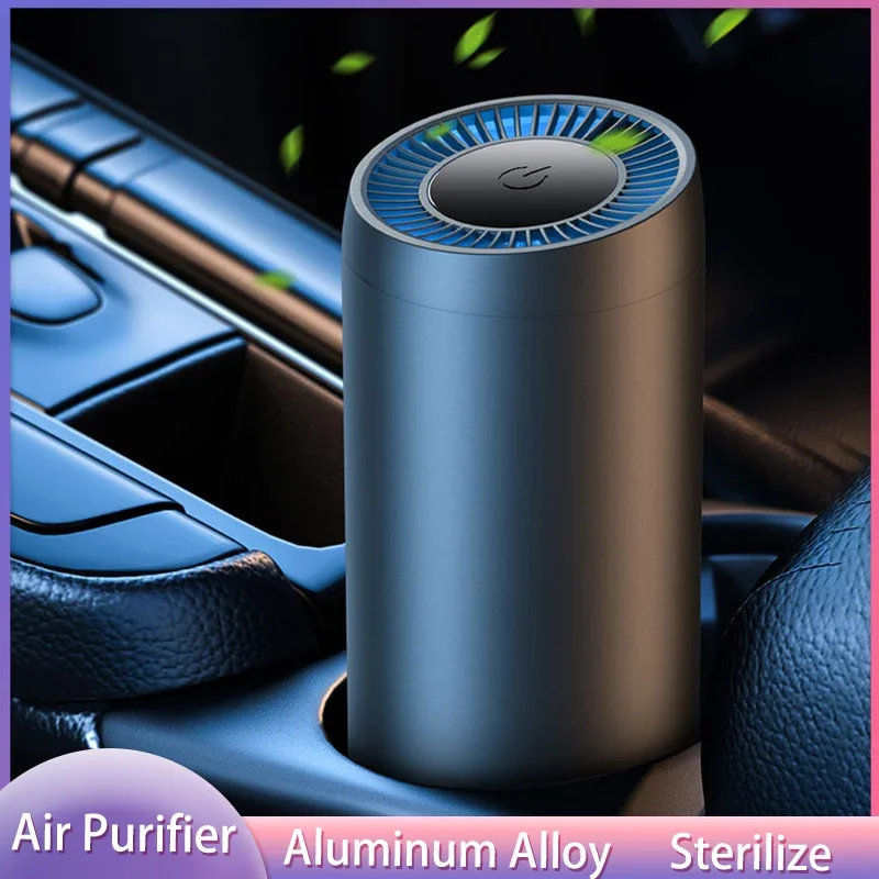 Xiaomi Youpin Car Air Purifier Negative Ion Generator Portable Freshen MI Vehicle Accessories Aluminum Alloy Air Clear 2024 New