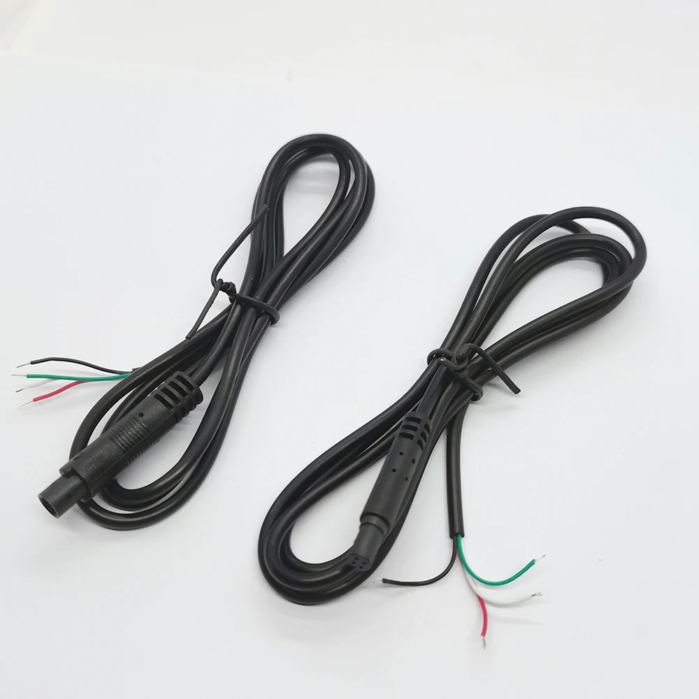 4-Pin Mini-DIN-Stecker und -Buchse, Kfz-Kabelbaum, 0,3 m, 1 m, 2 m, Kabel für Rückfahrkamera, Stromverlängerungskabel für Ambientebeleuchtung, blankes Kabel – Detail 6