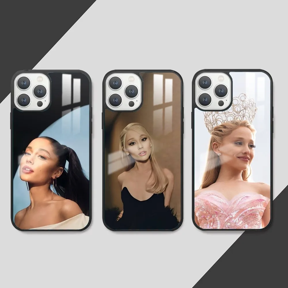 Sweet A-Ariana singer G-Grande Phone Case For iPhone 16 15 14 13 12 11 Pro Max Plus Mini PC Fashion mirror phone case