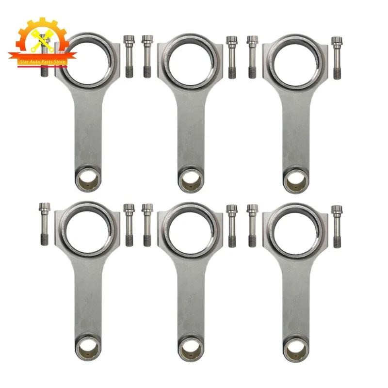 

4340 H-Beam 142mm Connecting Rods for Toyota Supra 2JZ 2JZ-GE 2JZ-GTE Rod