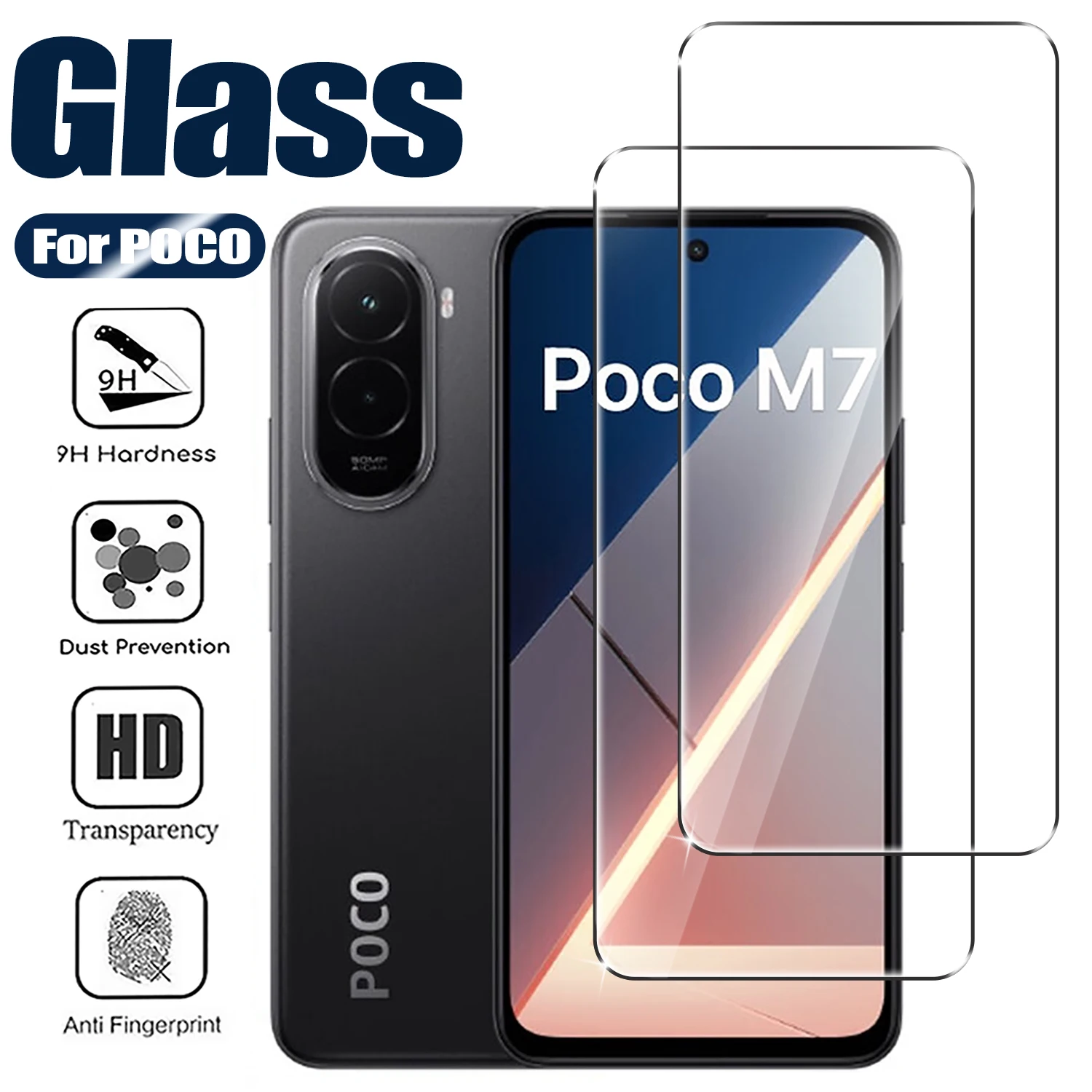2Pcs Tempered Glass… - image