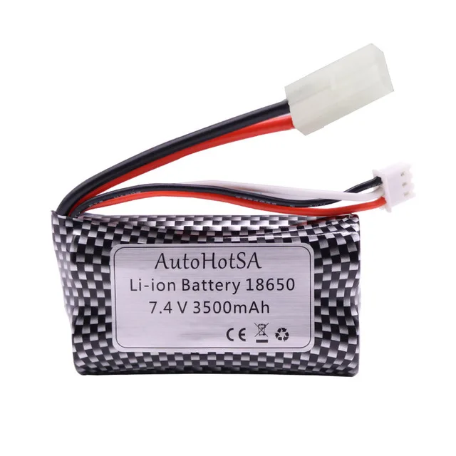 7.4V 3500mAh akumulator litowo-jonowy HL18650-2S do 3818 henglong 3819 3838 3839 3889 3898 3899 3918 3938 akcesoria do zabawek zbiornik RC