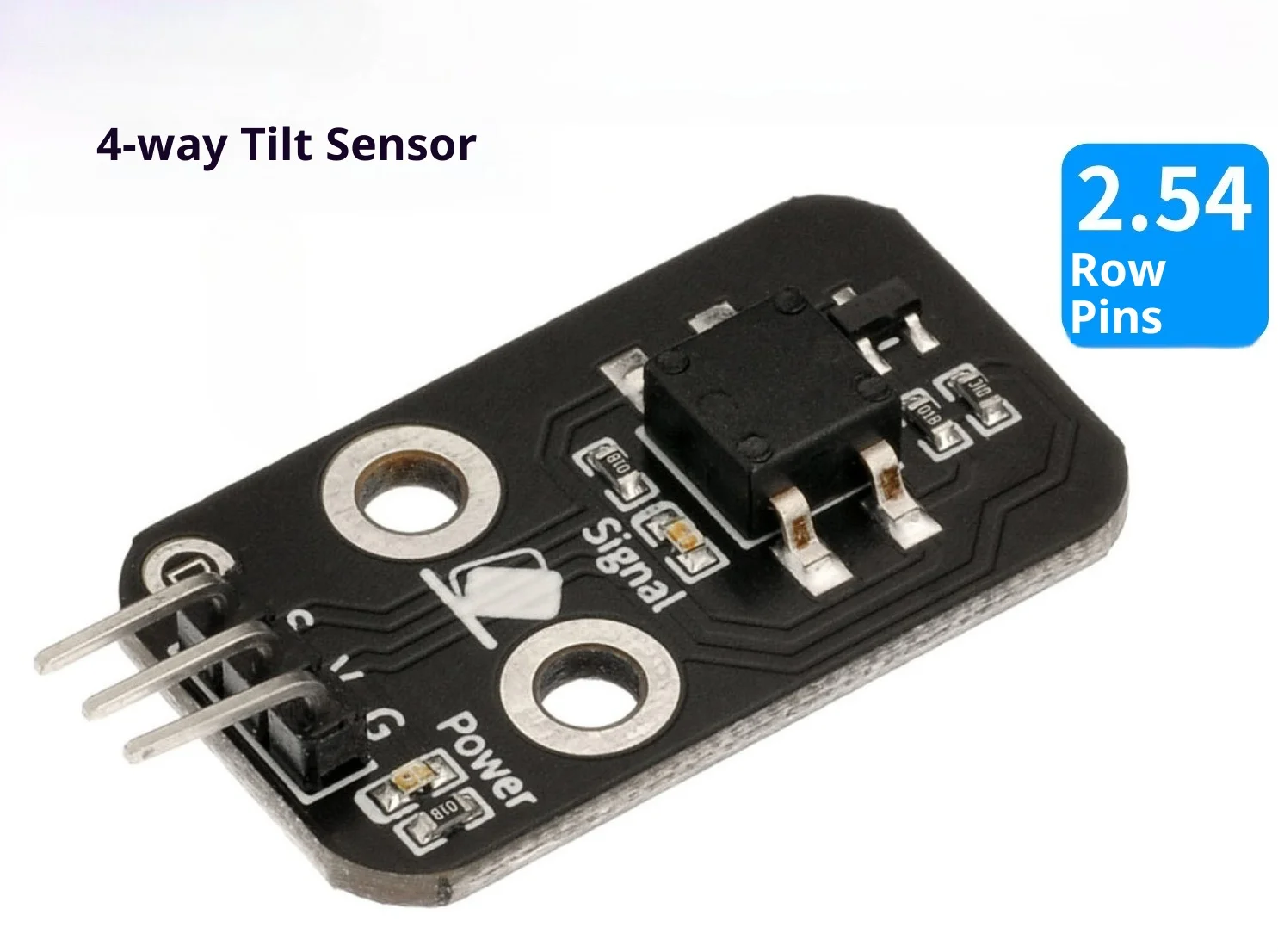 Four-way tilt sensor, tilt switch vibration sensor, suitable for Arduino development board kit ESP32