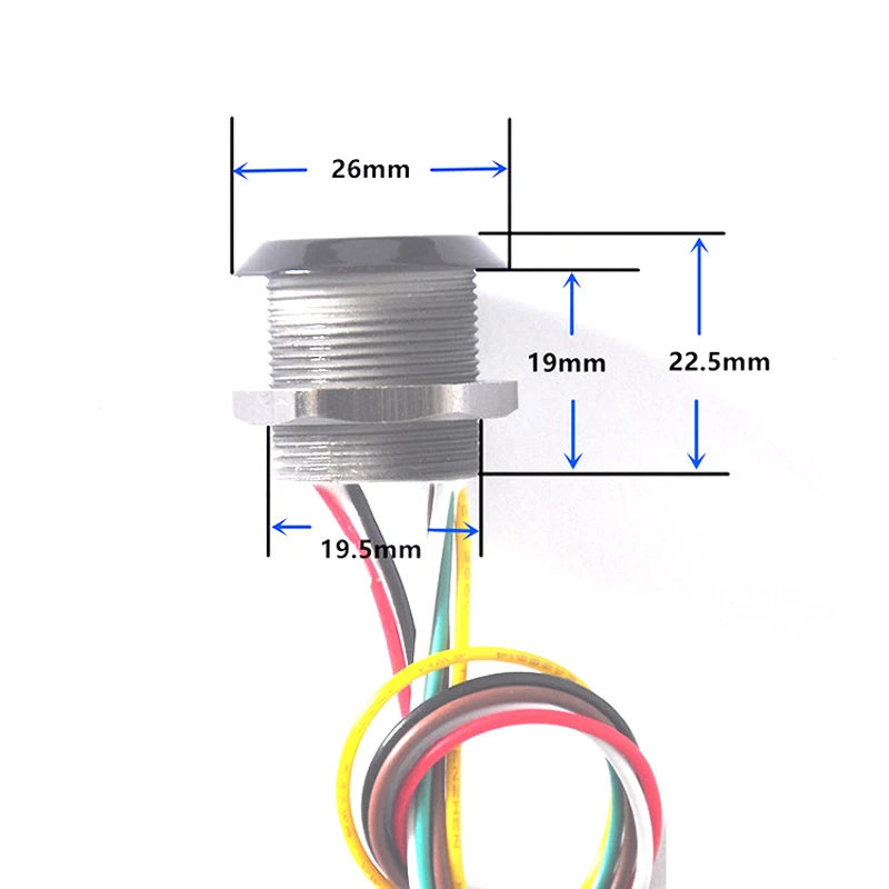 Mini RFID Proximity Black Reader Waterproof 125Khz 13.56MHz Card Wiegand26 for Access Control System