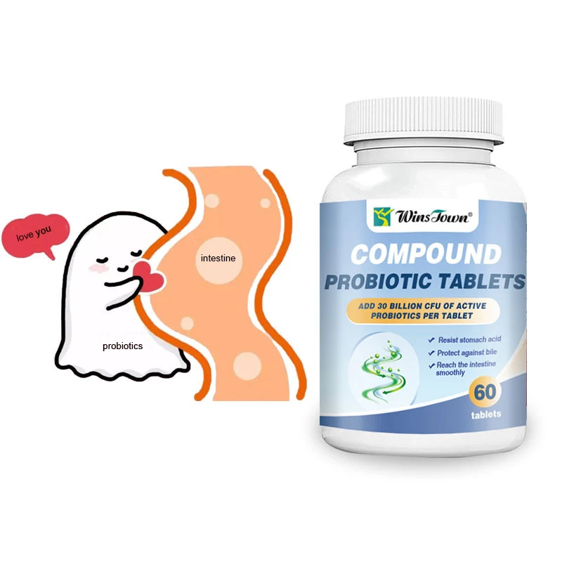 

1 Bottle Compound Probiotic Tablets Can Increase Intestinal Gastric Peristalsis Prevent Constipation Regulate Intestinal