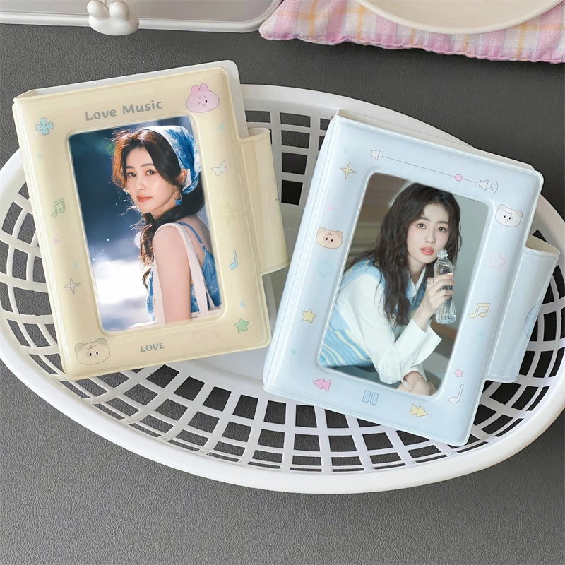 K-POP Music Player Square Card Case PVC Stargazer Small Card Organiser Book Card Book ID Bag Kpop Idol Photo Loose-leaf Binder