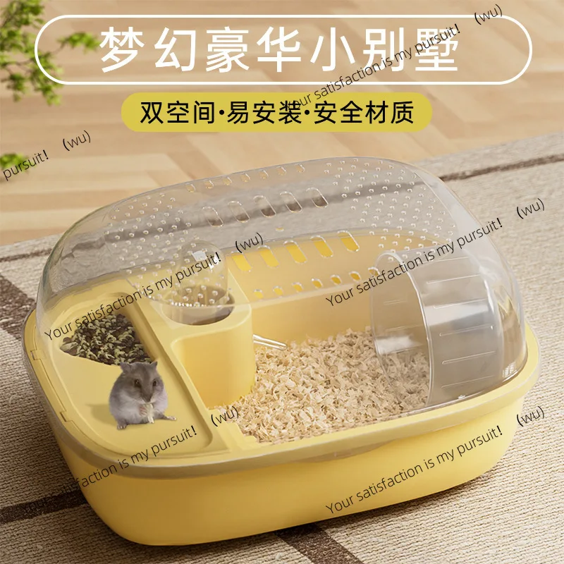 

Pet Hamster Golden Bear Takeout Cage Luxury Villa Cage Prison-proof Panoramic Acrylic Large Space Hamster Cage