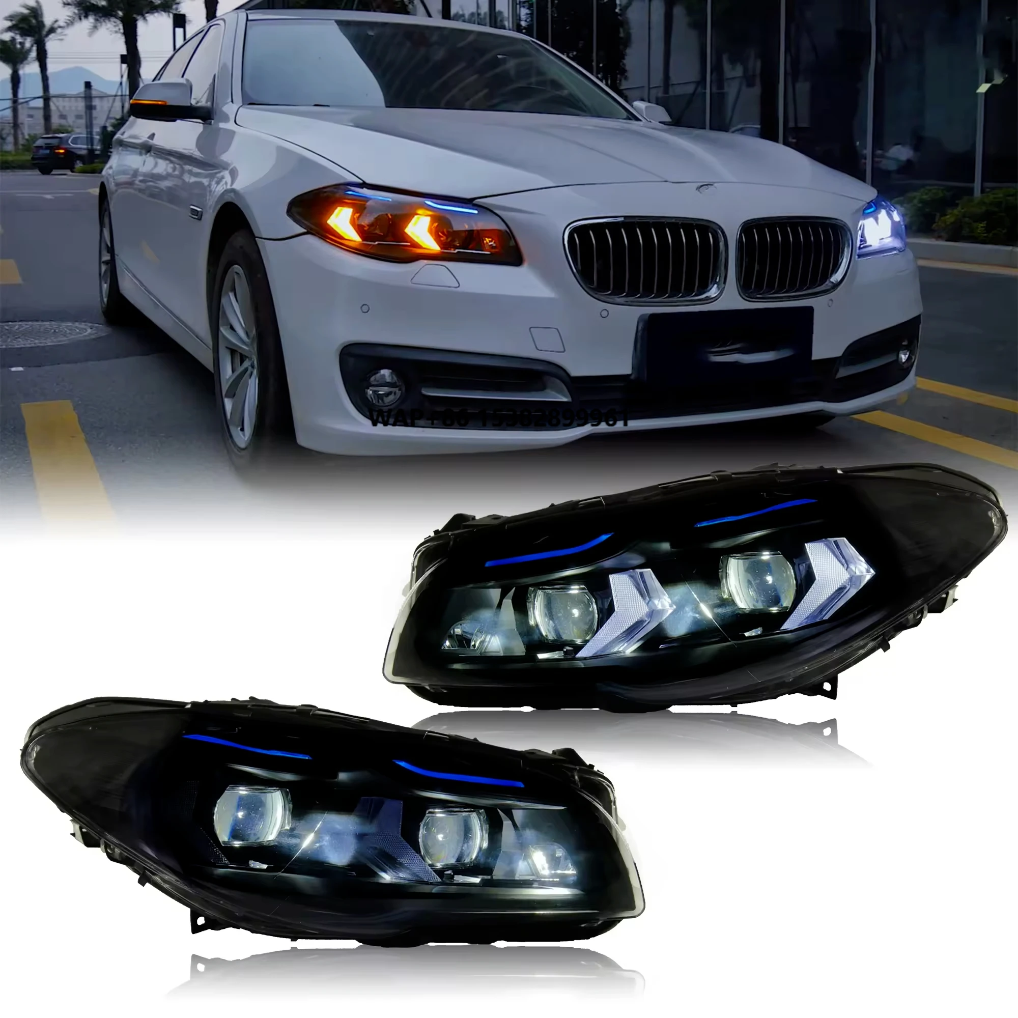 

Professional Manufacturer Car LED Headlight Front Light Upgrade LED Headlamp DRL for 5 Series F10 2011-2013 2014-2016