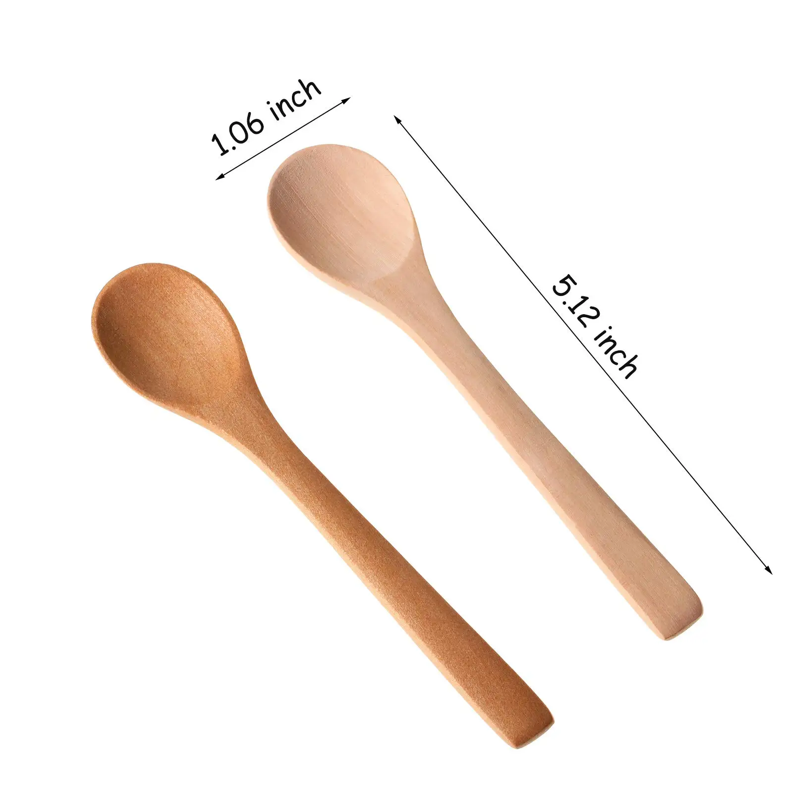 10/20/50/100pcs Mini Wooden Spoon Small Soup Spoons Serving Spoons Wooden Honey Teaspoon for Seasoning Oil Coffee Tea Sugar