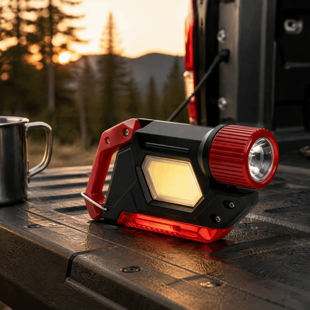 2 in 1 Design Mini Flashlight Lightweight Built In Rechargeable Battery Rechargeable Flashlight Long Lasting Battery