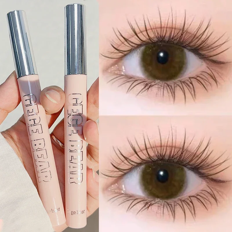 มาสคาร่ากันน้ํา Ultra-fine หัวแปรงขนาดเล็ก Long Lasting Extension Eyelashes สีดํา Extra Volume Natural Eyelash แต่งหน้าเครื่องมือ