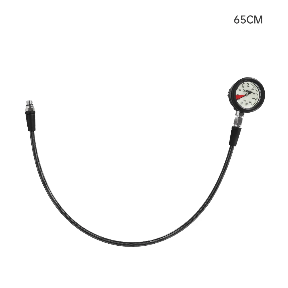 

Diving Cylinder Regulator Residual Pressure Tube With Pressure Gauge