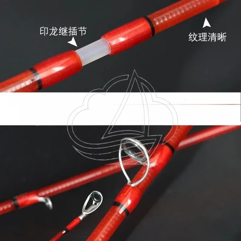 Fully Hollow UD Fiberglass Trout Rod, Multi-section Portable Pole with Handcrafted Solid Wood Handle