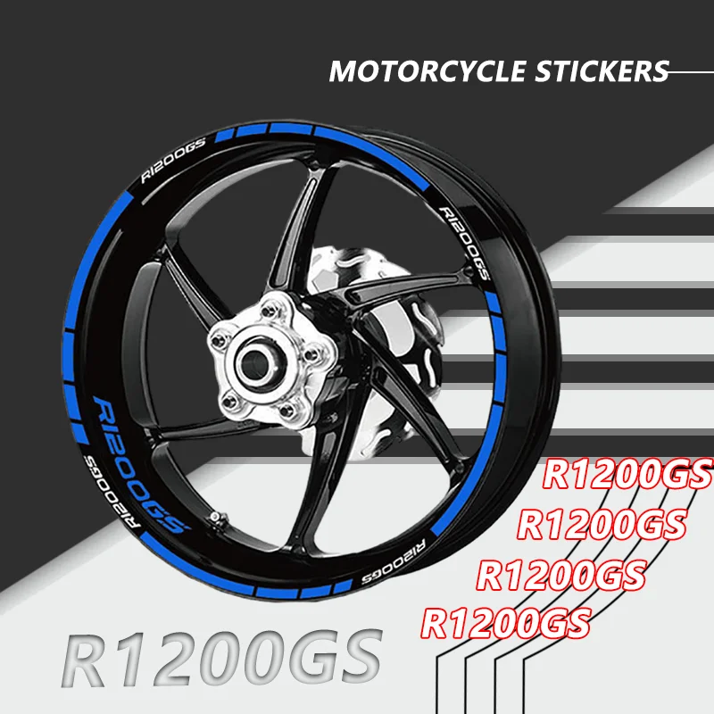 Hot Sales Motorcycle Wheel Reflective Stickers Tire Rim Stripes Tape Decals Accessories For R1200GS R1200RS K1200R K1300R K1300S