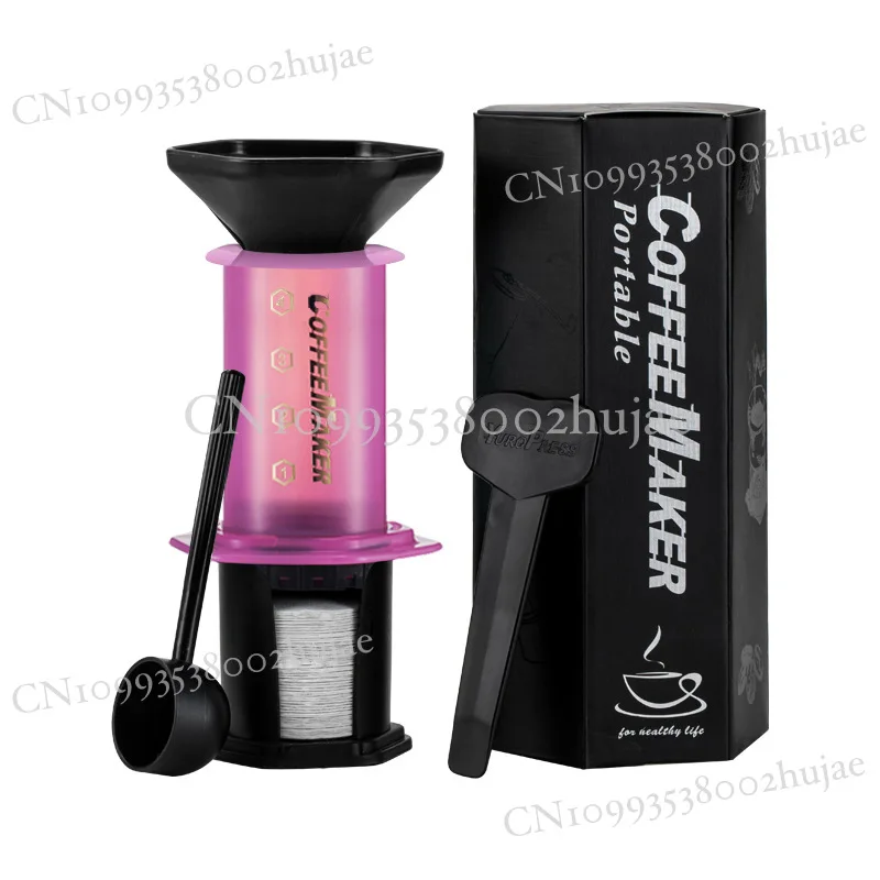 

Портативная кофеварка френч-пресс, ручной кофейник для эспрессо и капельного кофе, удобный для путешествий и простой в использовании