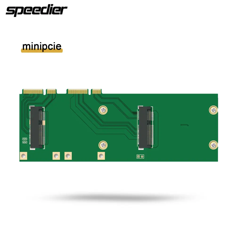 

Mini PCIe Dual Interface Adapter Card MikroTik Dual-Frequency Gigabit Soft Routing Network Card Modification Adapter Card