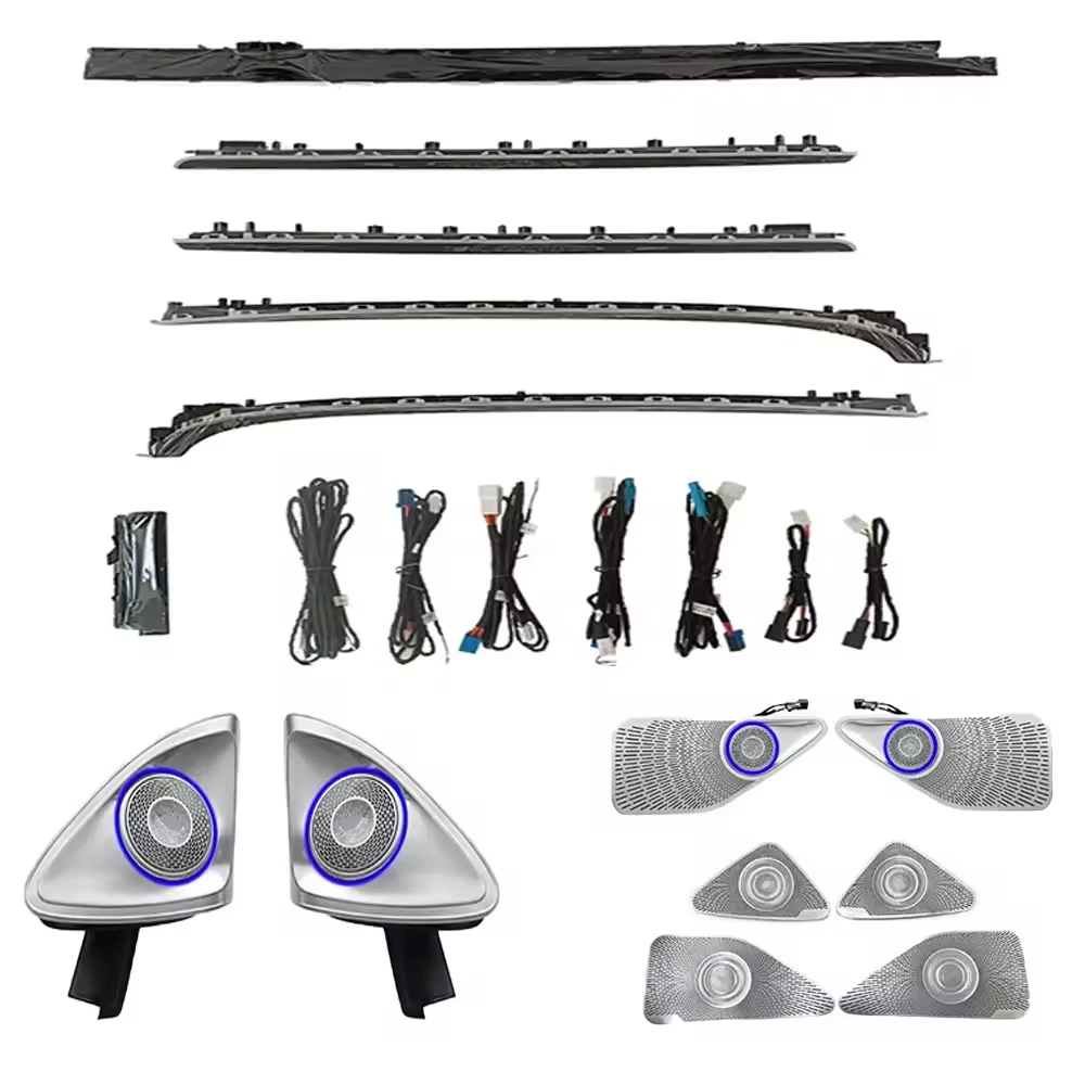 

ICarsin Upgrade 64 Colors LED Car Interior Ambient Lighting For Mercedes Benz S-class W223 2023+ Atmosphere Strip Accessories