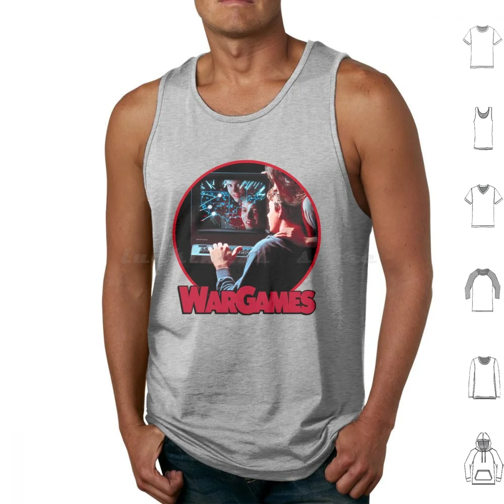 War Games Tank Tops Vest Sleeveless War Games Wargames 80s Movie Film Cult Classic Drama Computer Retro Old Internet Cool