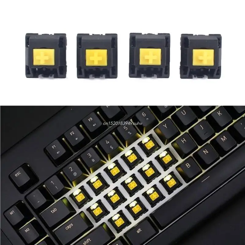 Mechanical Keyboard Accessories Axis Switch RGB Yellow Switches