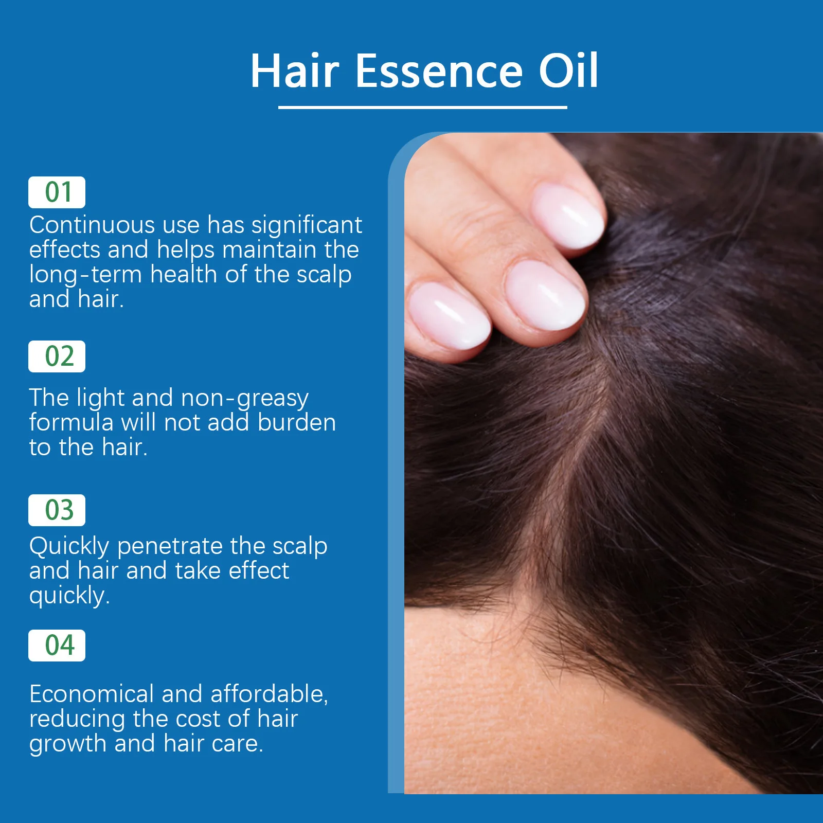 Hair Growth Serum Fast Growing Hair Care Set Essential Oil Dense Regrowth Hair Promoting Regeneration for Women Men Product