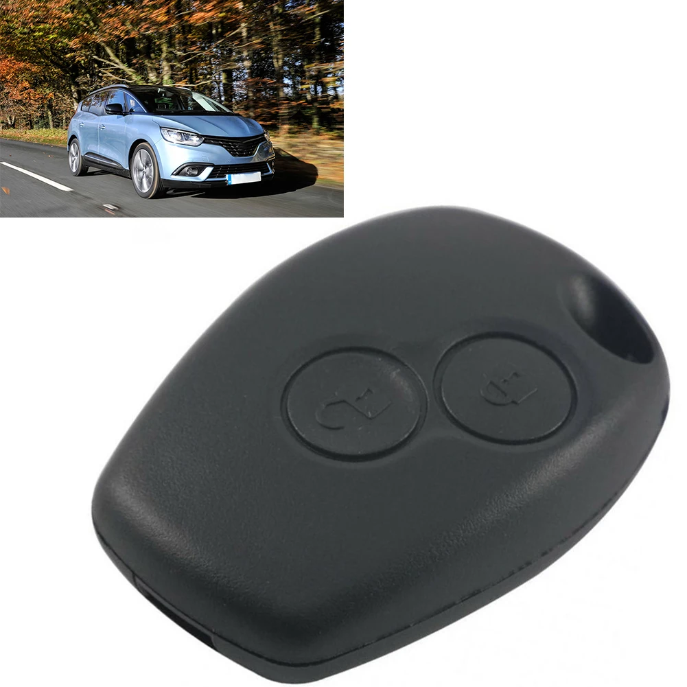 Car Remote Key-Fob Case 2 Button Shell For Dacia Modus Clio 3 Twingo 2-key Straight Plate Car Key-Housing 70x40x30MM