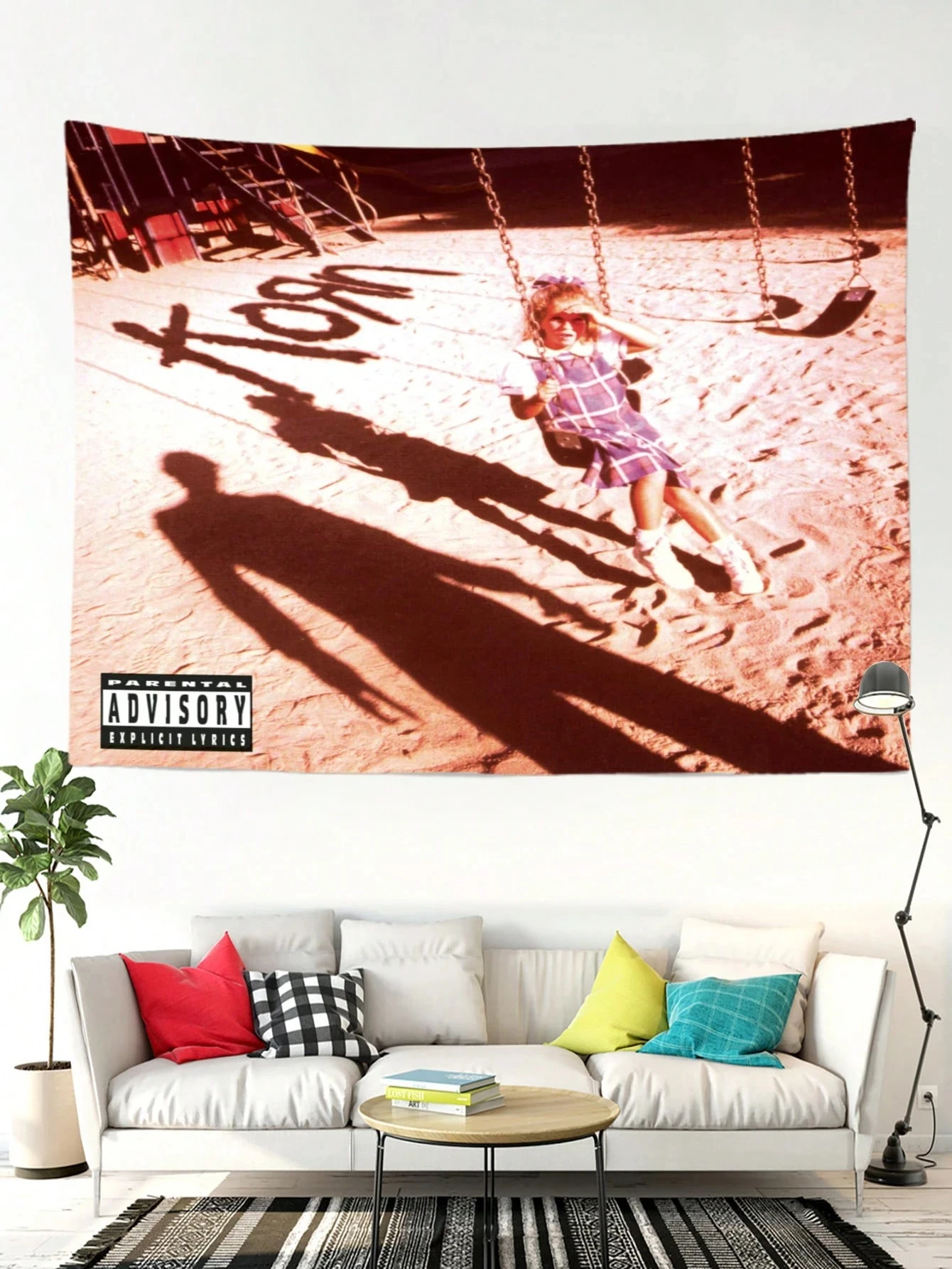Korn Band Heavy Metal Rock Music Tapestry Wall Hanging for Bedroom Dorm Home Music Party Decoration Ideal Gift