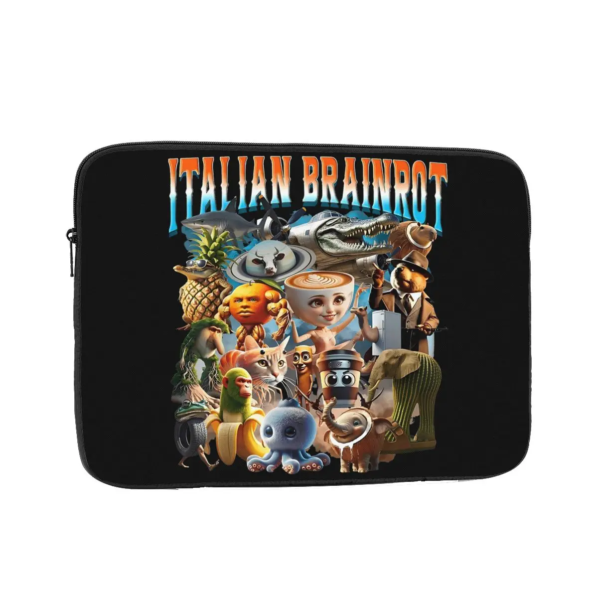 Laptop Notebook Bag Case Italian Brainrot Characters Funny Meme Gen Z Computer Liner Sleeve 12 13 15 17 Inch Shockproof Case Bag
