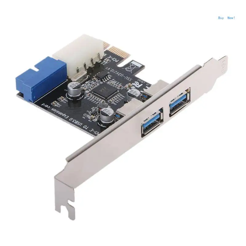 19 Pin USB Header PCI for Express to Dual 20 Pin USB Card Durable