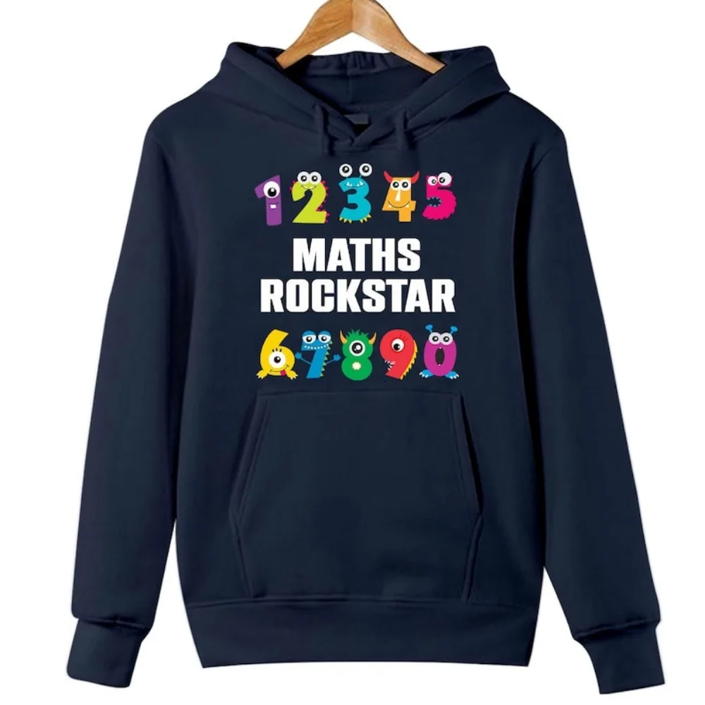 Desain Bertema Hari Angka untuk Hadiah Edukasi Hari Literasi Nasional Remaja Dewasa Pecinta Matematika Pullover Drop Shoulder Tracksuit