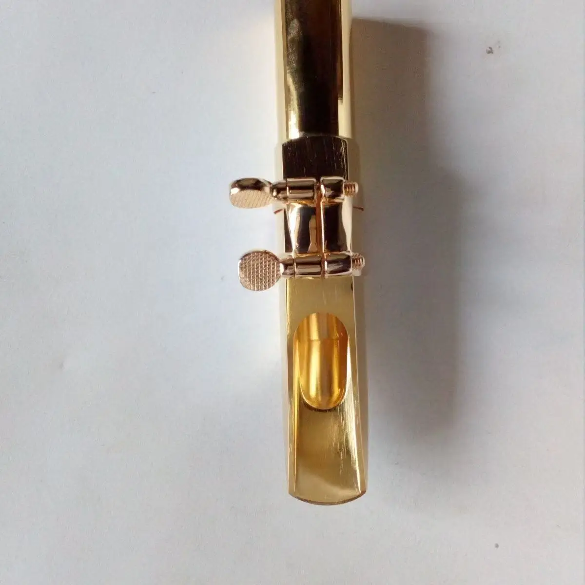 Dukoff Miami Style Baritone Saxophone Mouthpiece Gold Plated Metal with Plastic Cap