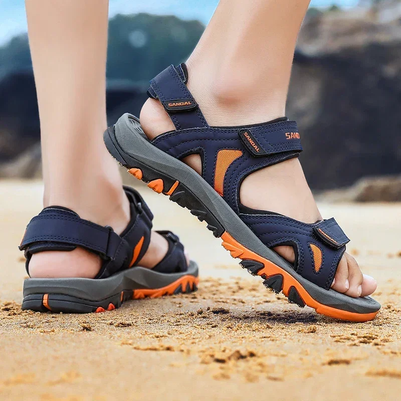 New Men Sandals Beach Design Water Summer Sandals Quick Dying Upstream Hiking Aqua Shoes Outdoor Big Size 39-46 Sandals