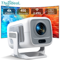 ThundeaL PG370 4K Mini Projector Native 1080P Android 11 Auto Focus Smart Home Theater 450ANSI Portable Beam Projector PK HY320