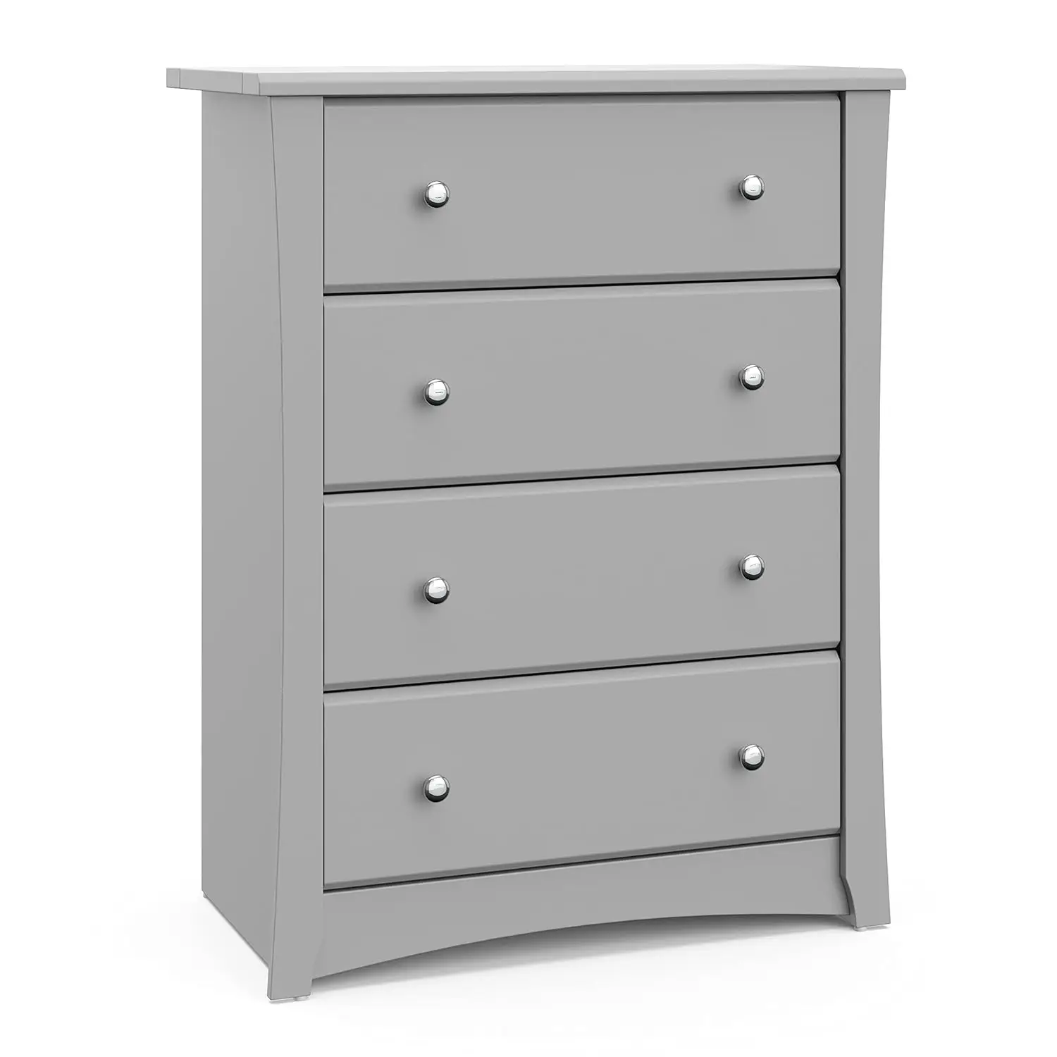 4 Drawer Chest (Pebble Gray) – GREENGUARD Gold Certified, Easy-to-Match Chest of Drawers for Nursery and Kids Bedroom