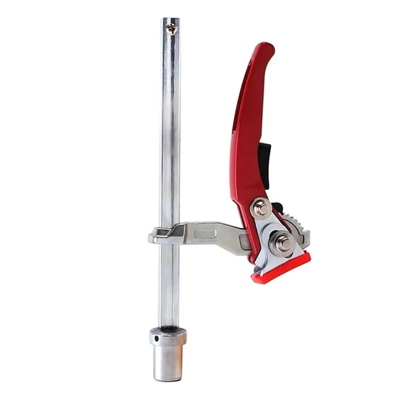 New Shown-Woodworking Desktop Quick Acting Hold Down Clamp Fast Fixed Clip For Woodworking Benches20mm Hole Ratchet F Clamp