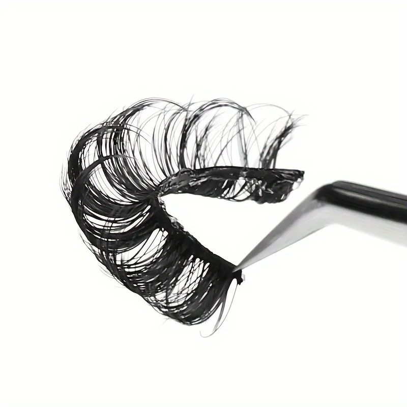 False Eyelashes, 10Pairs Russian Strip Lashes With Clear Band 10MM DD Curly 3D Effect Lashes, Thick Full Strip Lashes For Beauty