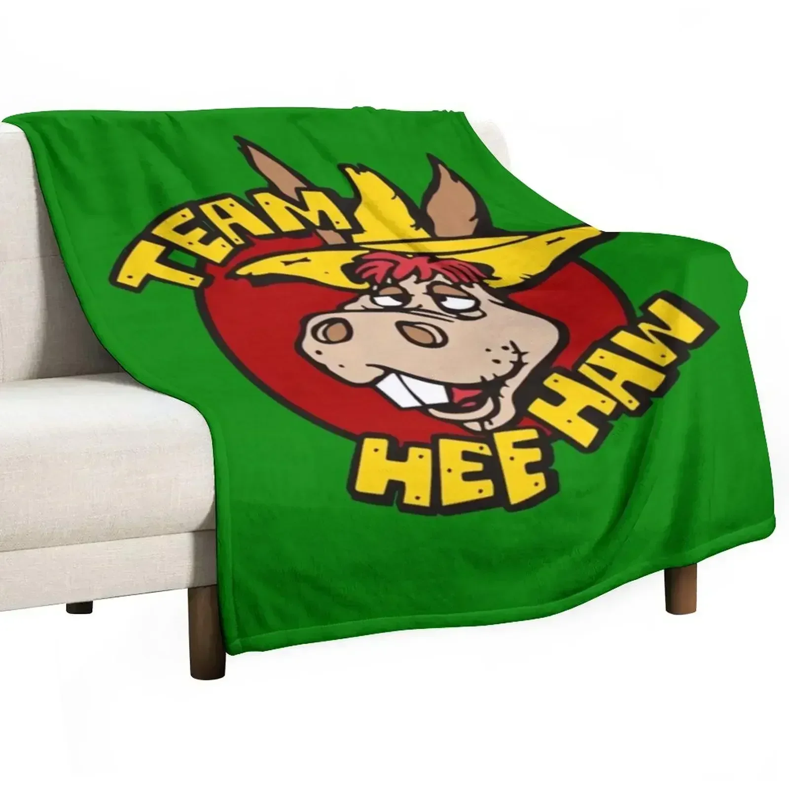 Team Hee Haw Throw Blanket sofa bed Multi-Purpose Picnic halloween Hairys Comforter Blankets