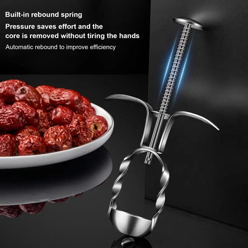 Cherries Corer Stainless Steel Olive Pitter Fruit Pit Remover Gadget Cherry Stoner Seed gadget Household Kitchen Accessories