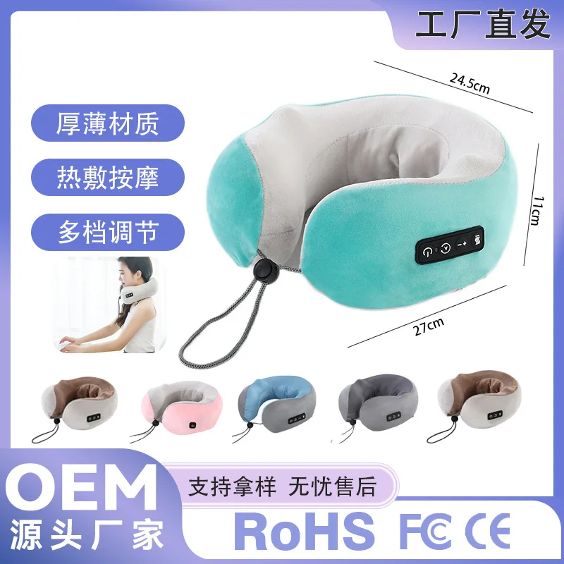 

Neck Massager Cervical Shoulder and Kneading Pillow Trapezius Hot Compress Mini