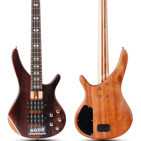 4/5 Strings Solid Body Electric Bass Guitar Kit Rosewood With Active Pickups Fashionable Ash Body