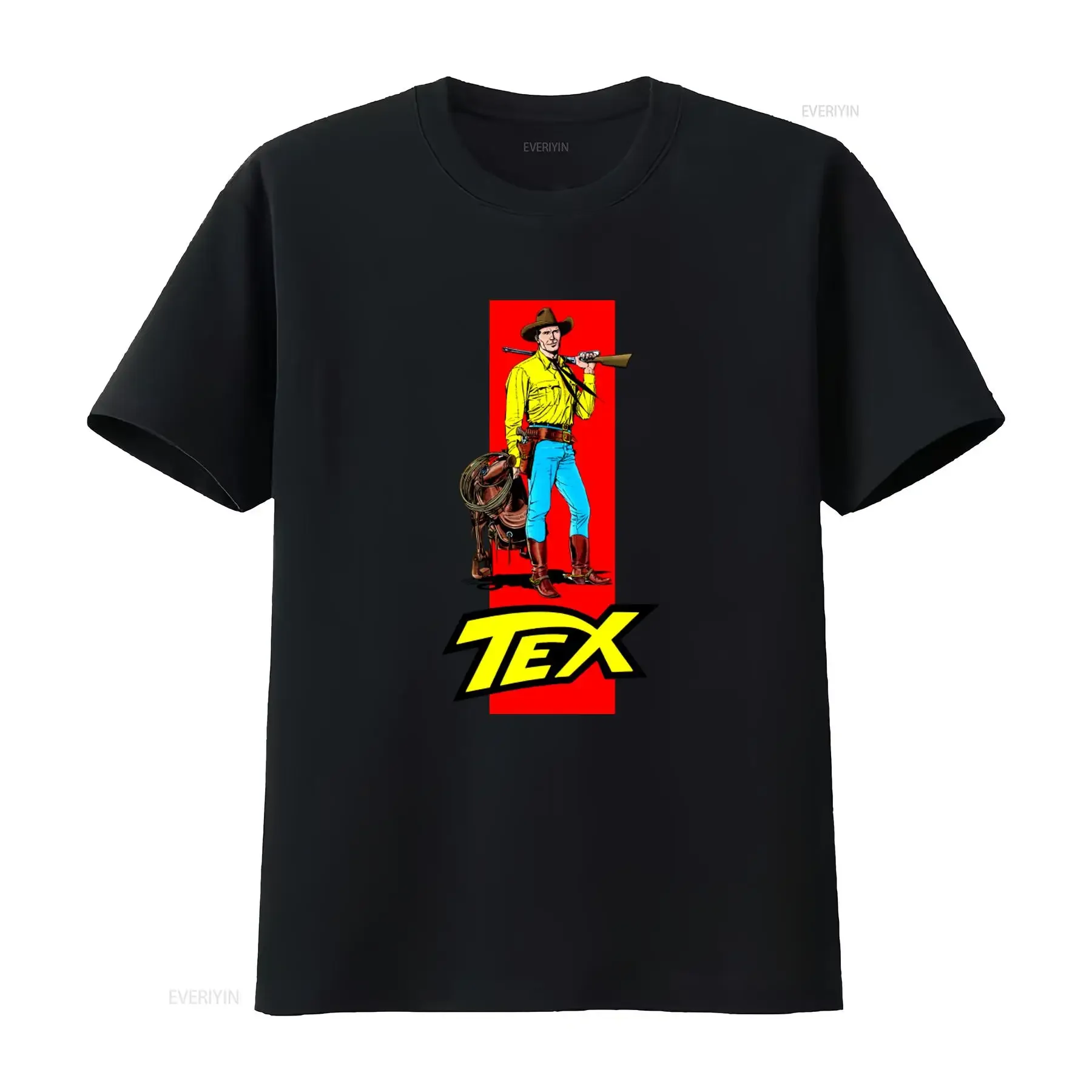Tex Willer T Shirt Western Elegance for Your Wardrobe Embrace the Far West Charm from Famous Comic vintage Washed streetwear