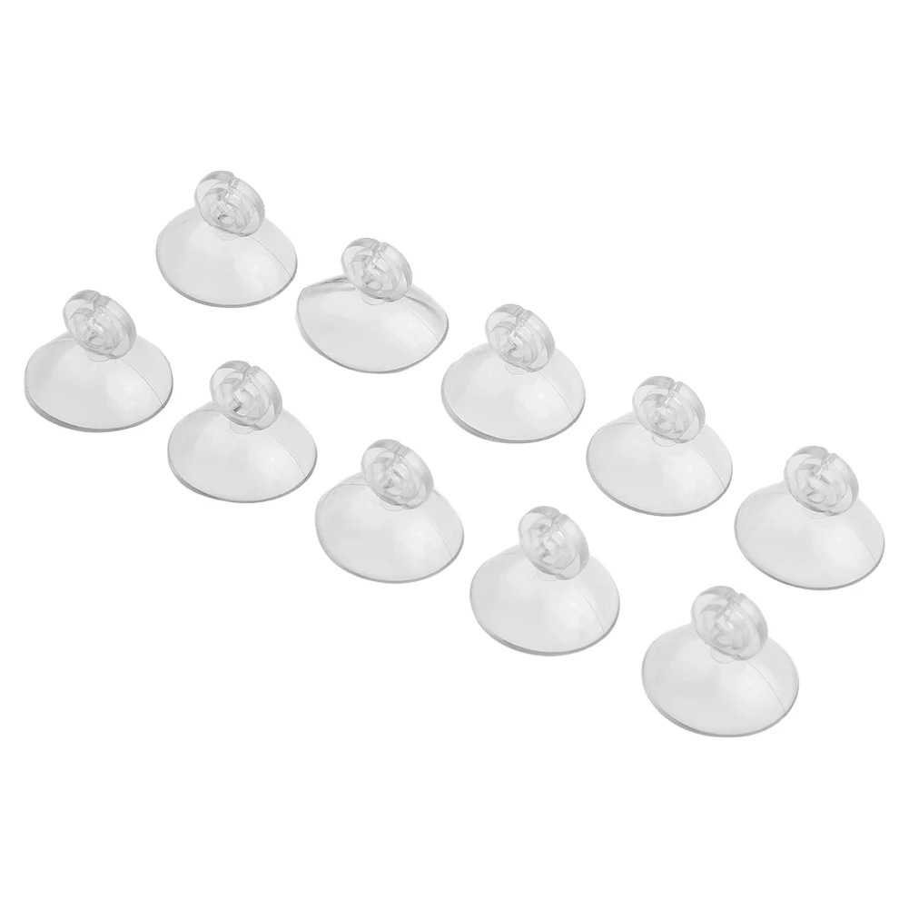 Ventouse d'Aquarium Précieux de Poisson, Plastique Clair Facile à Installer, Fixation pour Ligne d'Air Standard de 4mm/6mm, 2.5 cm