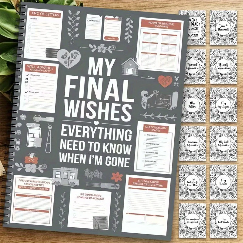 1 قطعة مخطط نهاية الحياة الموجهة ترتيبات نهائية منظم المصنف استخدام ورق مختلط اللون بدون كهرباء سوف التمنيات #6