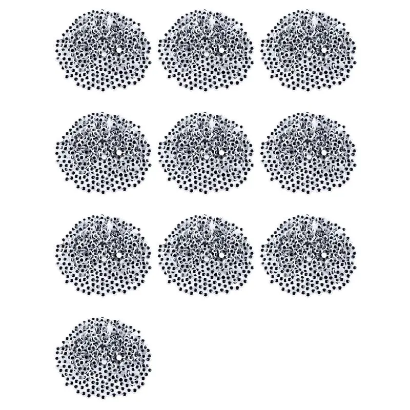 

【Festival】10000 Pieces Wiggle Eyes Self Adhesive Googly Eyes For DIY Craft Scrapbooking, Festival Craft Making Eyes 8M