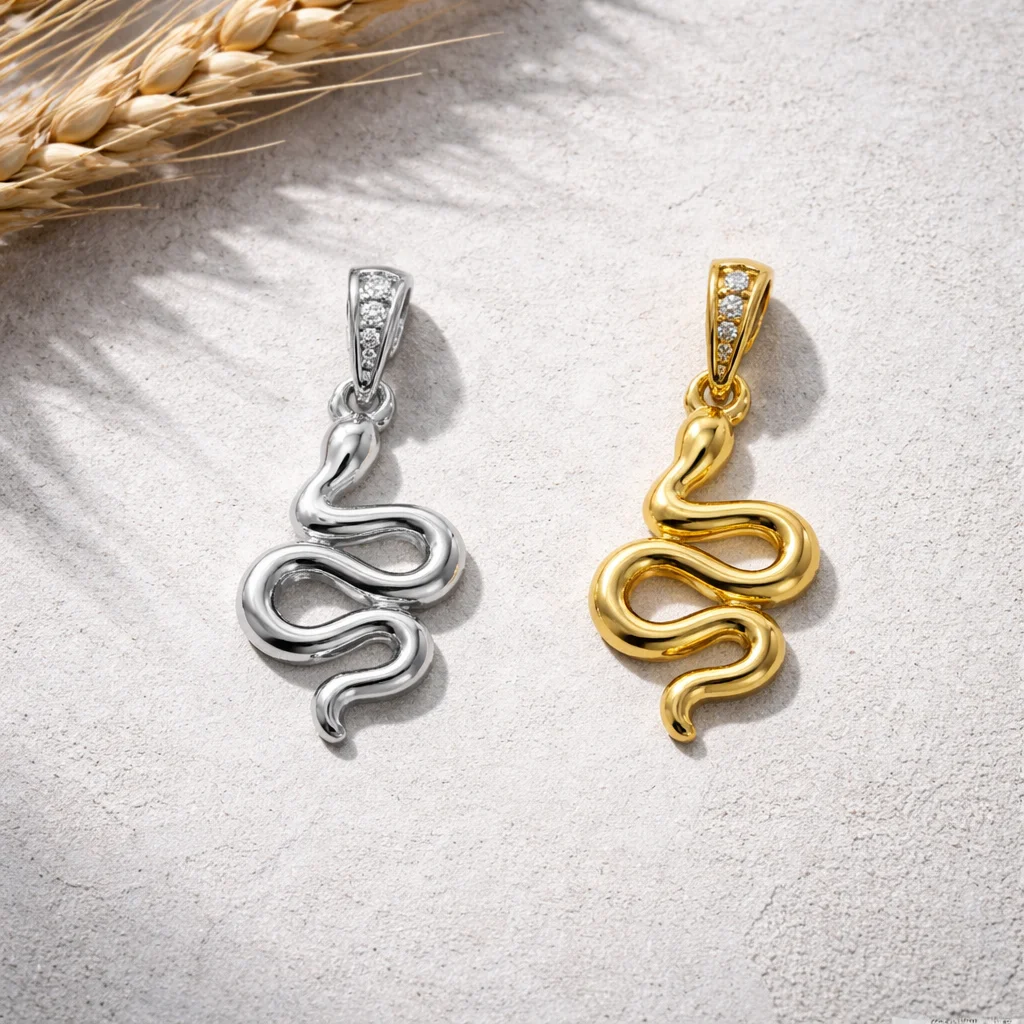 ZHENL Niedliche Y2K Ästhetik Ozean-Serie Tier-Anhänger Charms Vergoldeter Edelstahl DIY Kette Jubiläums-Geburtstags-Schmuck – Detail 30