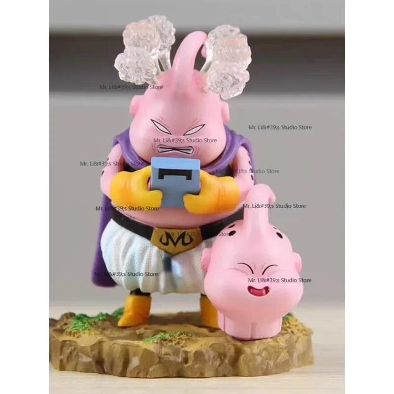 

Новинка, 10 см, chibi dragon ball majin игровая консоль, двухголовая модель buu, игрушечные украшения, реальный подарок