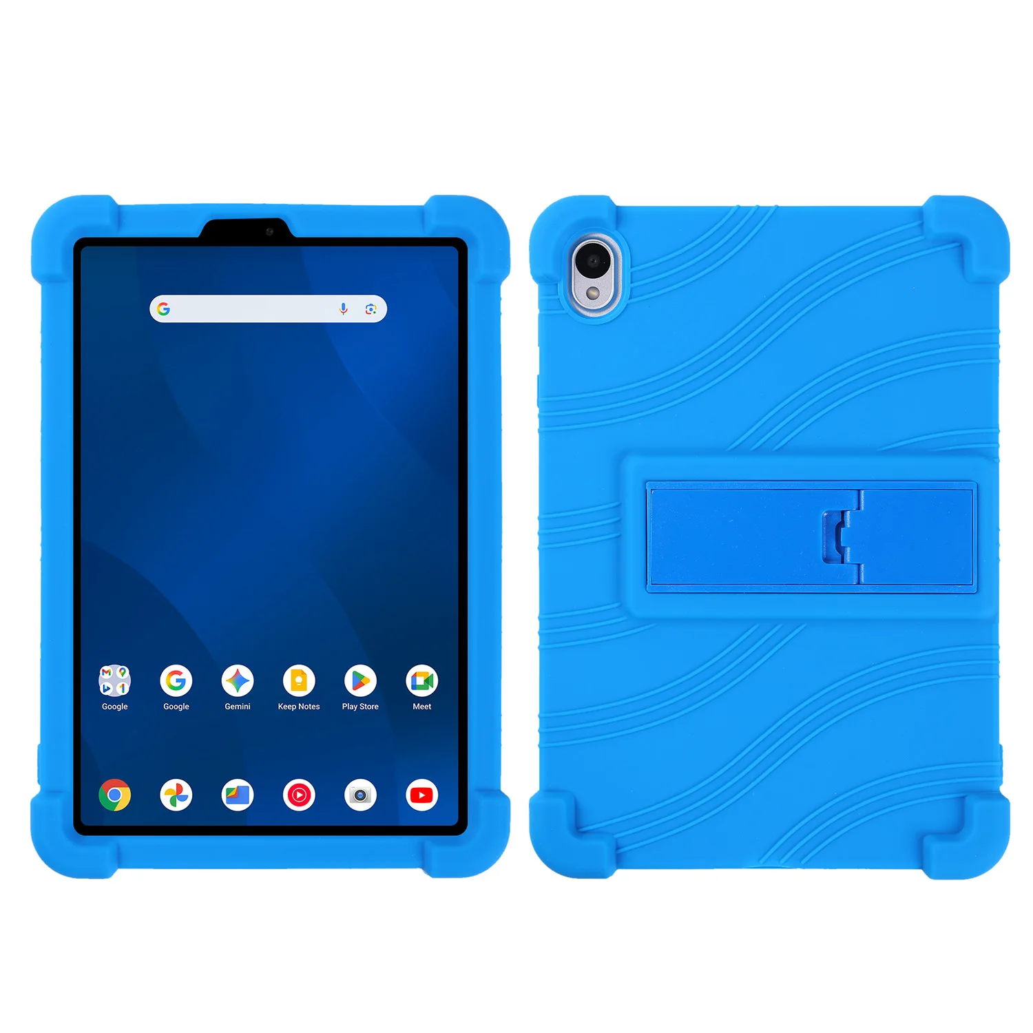 Case for Walmart Onn 8.1 inch Tablet (2026 Model), Kids Friendly Soft Silicone Adjustable Stand Cover for Onn 8.1
