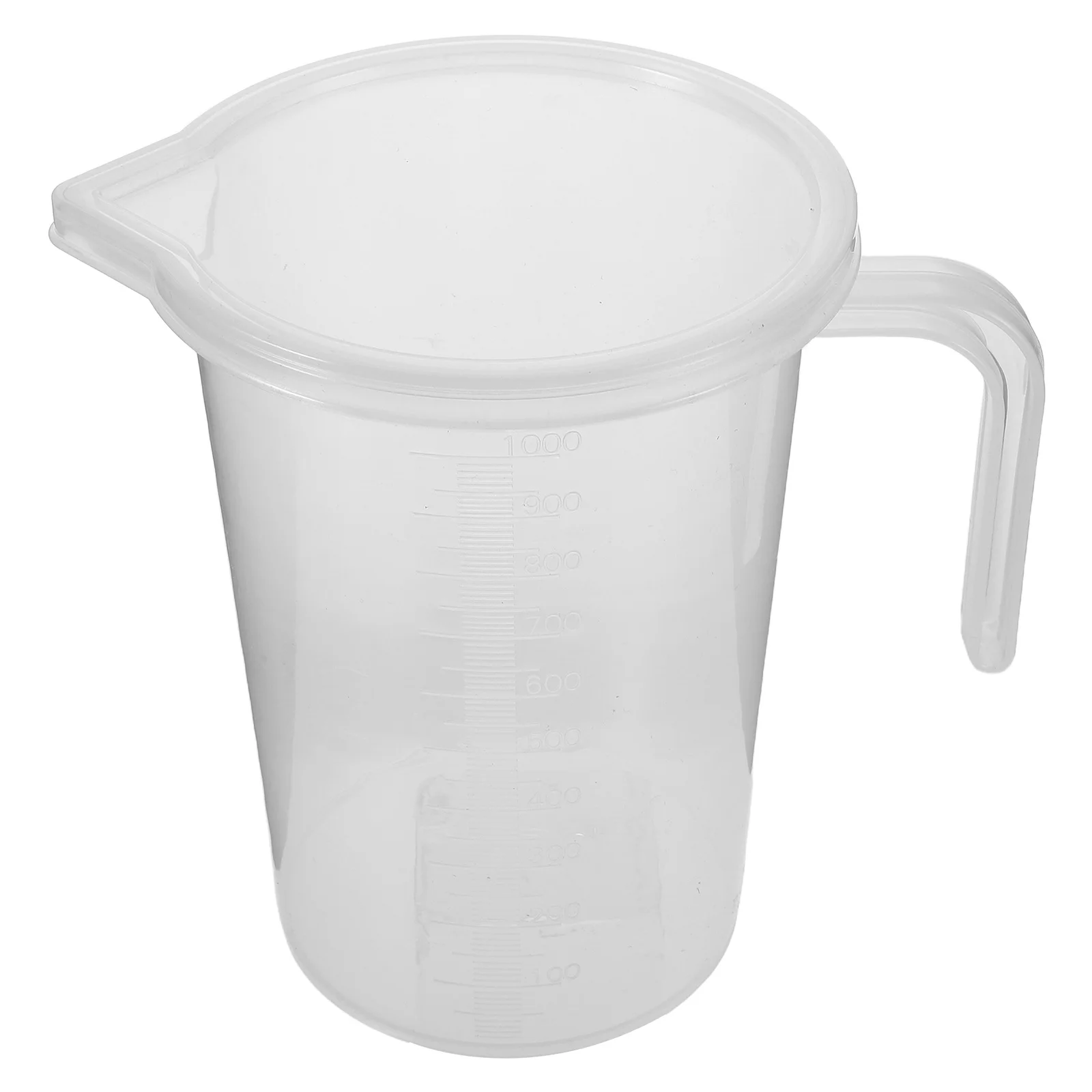 

Engine Oil Measuring Cup Transparent Plastic Jug Lid 1000ml Accurate Liquid Measurement Oil Dispensing Garage Measure Cups