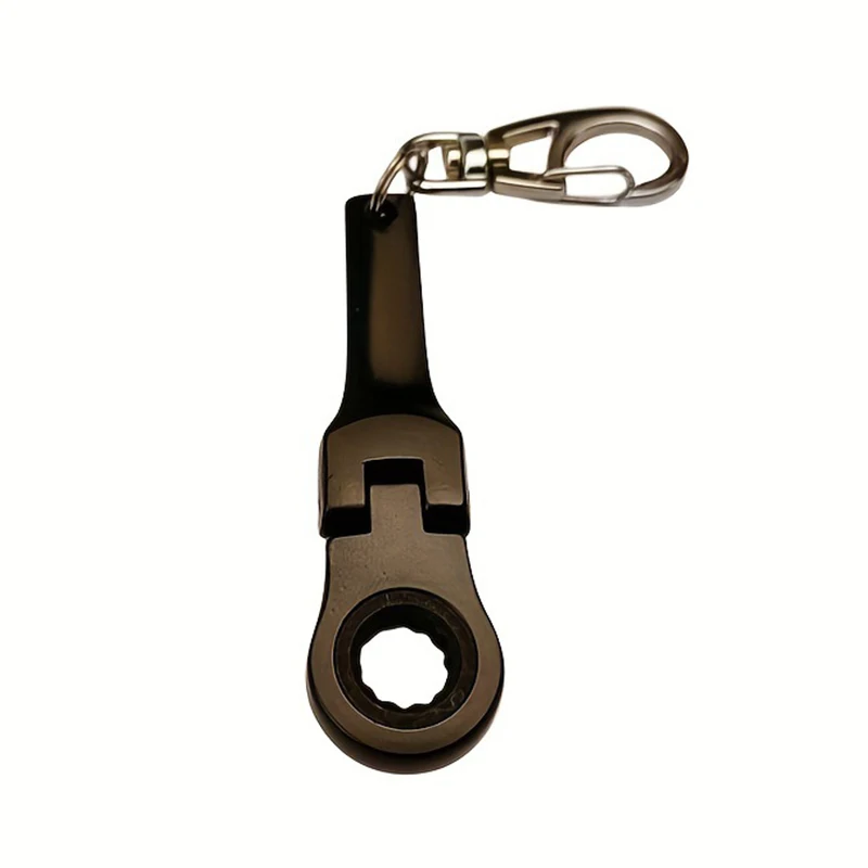 10mm Ratchet Wrench Mini Shaped JDM Metal Racing Keychain Key Chain Ring Keyring