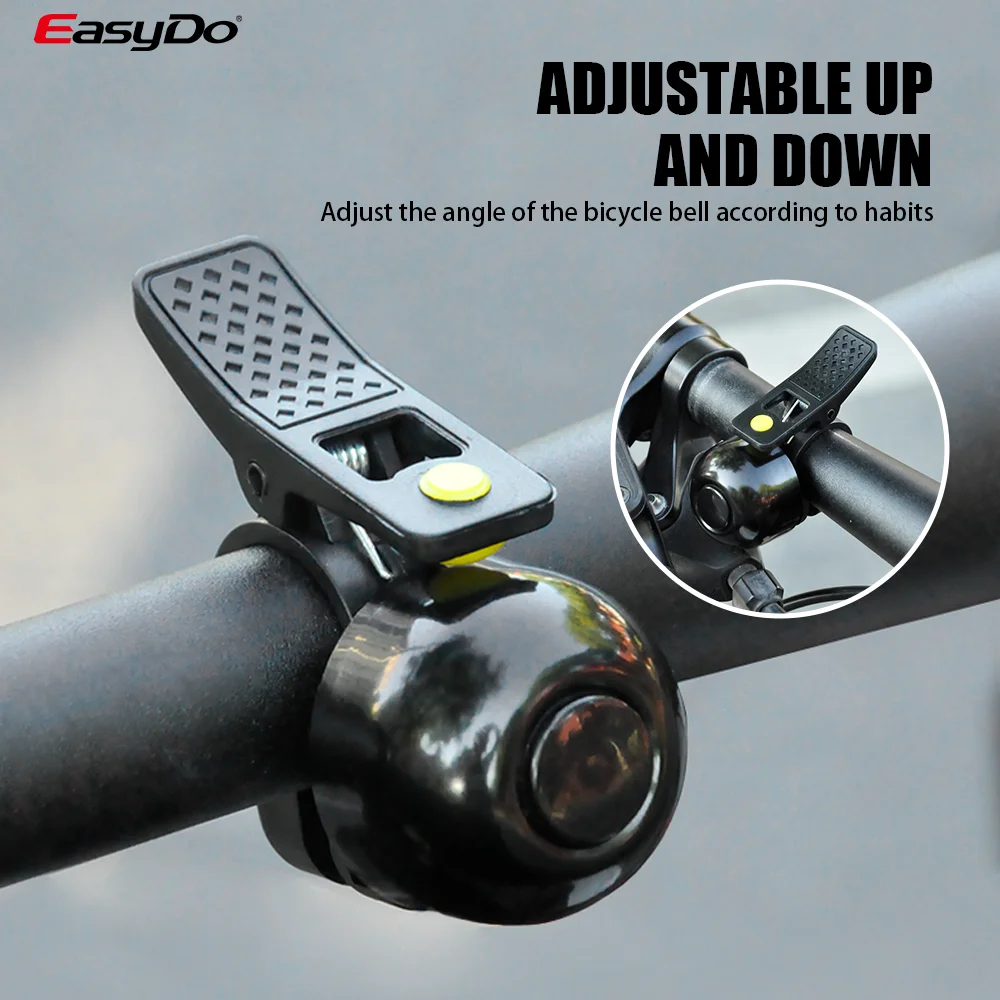 

RBRL 100db Bicycle Bell Waterproof Bike Bell Anti-slip Alloy Clear Loud Sound Bike Horn Rust-Free Bicycle Bell for MTB Road Bike