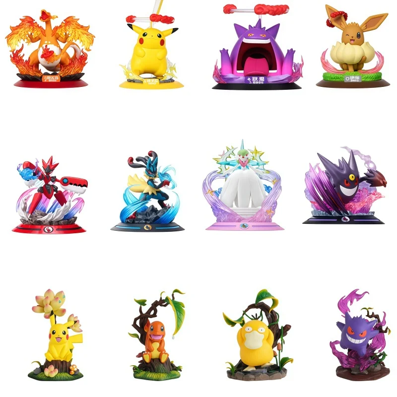 アニメポケモンギガントマックスとメガ進化シリーズゲンガーチャリザード-y-フィギュアモデルおもちゃデスクトップ装飾品グッズギフト